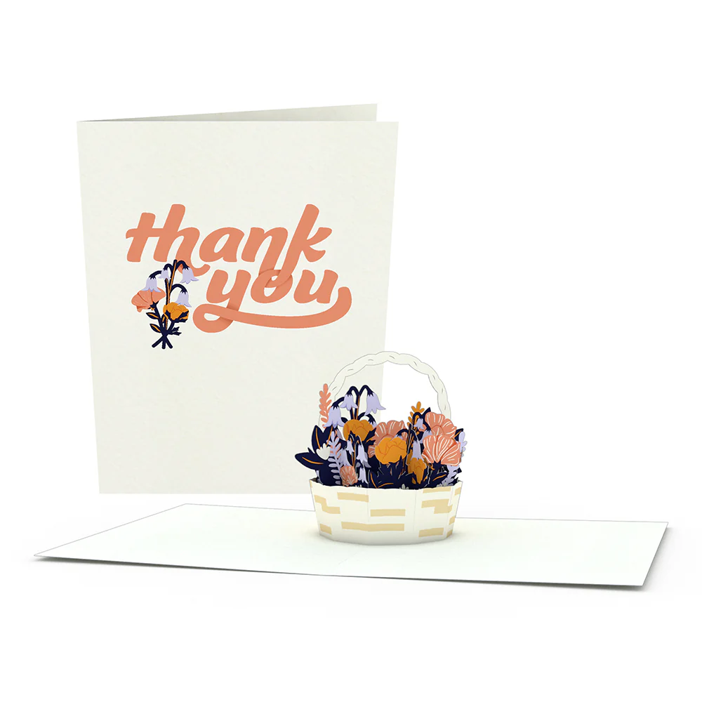 Thank You Flower Basket Notecards (4-Pack) - Image 3