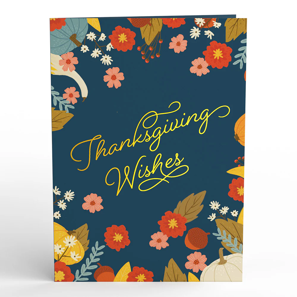 Woodland Harvest Thanksgiving Wishes Pop-Up Card - Image 4